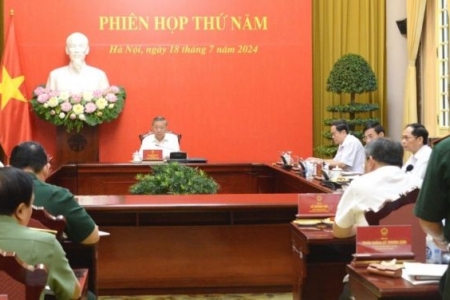 Chủ tịch nước Tô Lâm chủ trì Phiên họp thứ 5 Hội đồng Quốc phòng và An ninh