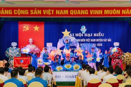 Hải Phòng: 100% đơn vị hoàn thành Đại hội đại biểu Hội Liên hiệp Thanh niên Việt Nam cấp huyện nhiệm kỳ 2024 - 2029