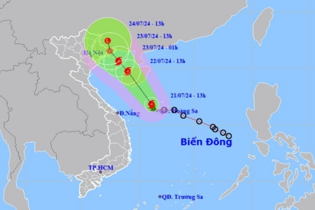 Bão số 2 hướng vào đất liền, miền Bắc hứng chịu đợt mưa lớn