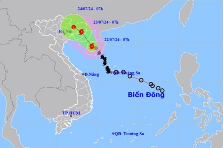 Bão giật cấp 10 tiến thẳng vào Quảng Ninh - Hải Phòng