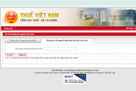 Cảnh báo giả mạo website của Tổng cục Thuế