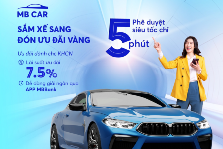 MB cho vay mua ô tô phê duyệt siêu tốc chỉ trong 5 phút