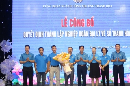 Công bố quyết định thành lập Nghiệp đoàn Đại lý vé số Thanh Hóa