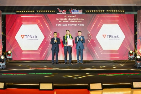 TPBank giữ vững vị trí trong Top 10 ngân hàng Việt Nam uy tín