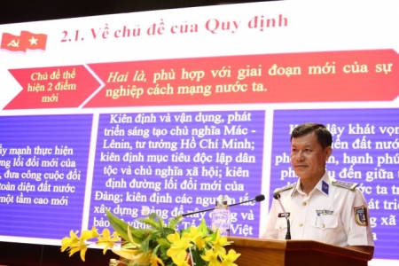 Bộ Tư lệnh Vùng Cảnh sát Biển 4 gương mẫu thực hiện quy định 144-QĐ/TW