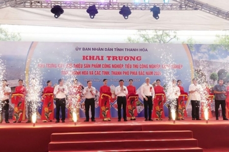 Khai trương khu trưng bày, giới thiệu sản phẩm nông nghiệp, công nghiệp tại Thanh Hóa