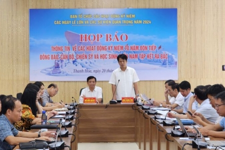 Họp báo về các hoạt động Kỷ niệm 70 năm đón tiếp đồng bào, cán bộ, chiến sĩ và học sinh miền Nam tập kết ra Bắc