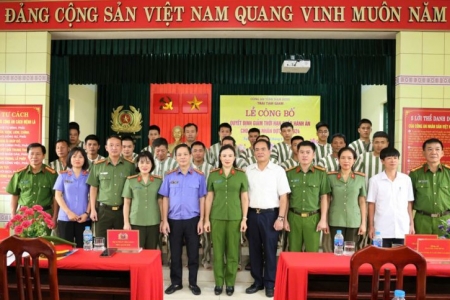 33 phạm nhân tại Nam Định được giảm án dịp Quốc khánh