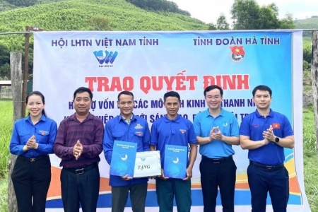 Hỗ trợ 200 triệu cho 4 mô hình kinh tế thanh niên ở Hà Tĩnh