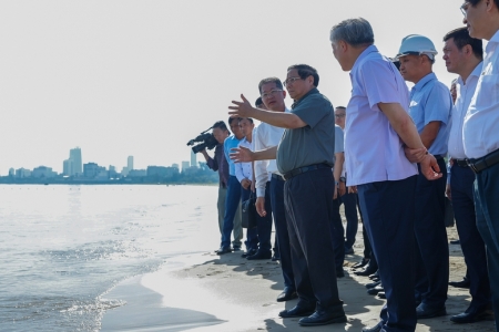 Thủ tướng Phạm Minh Chính khảo sát một số công trình, dự án trọng điểm tại Đà Nẵng