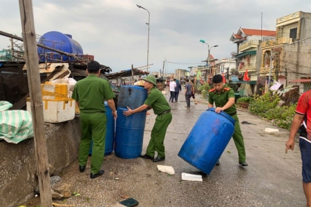 Công an tỉnh Thanh Hóa sẵn sàng lực lượng, phương tiện ứng phó với cơn bão số 3