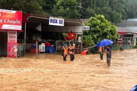 Lạng Sơn: Nhiều tuyến đường bị sạt lở, ngập úng do ảnh hưởng bão số 3