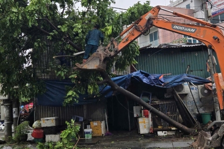 Vĩnh Phúc: Triển khai công tác tìm kiếm cứu nạn, hỗ trợ người dân khắc phục hậu quả mưa bão