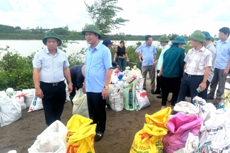 Bắc Ninh: Lũ trên sông Cầu lên nhanh, ứng trực 24/24