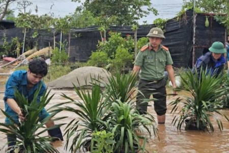 Hưng Yên phát lệnh báo động III trên tuyến đê tả sông Hồng