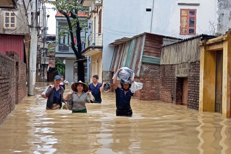 Bắc Giang có 35 thôn bị chia cắt do lũ, khoảng 7 nghìn hộ bị ảnh hưởng