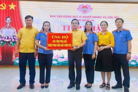 Nghệ An tiếp nhận hơn 12,3 tỷ đồng ủng hộ đồng bào miền Bắc