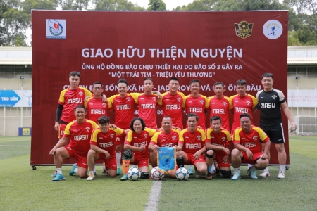 TP. Hồ Chí Minh: Trận đấu thiện nguyện quyên góp 125 triệu đồng hướng về đồng bào ảnh hưởng bão lũ