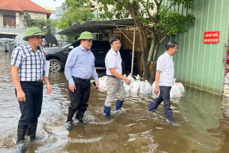 Hà Nội: Khẩn trương khắc phục ngập úng tại Cụm công nghiệp Hà Bình Phương