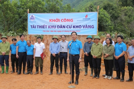 Petrovietnam khởi công tái thiết khu dân cư thôn Kho Vàng