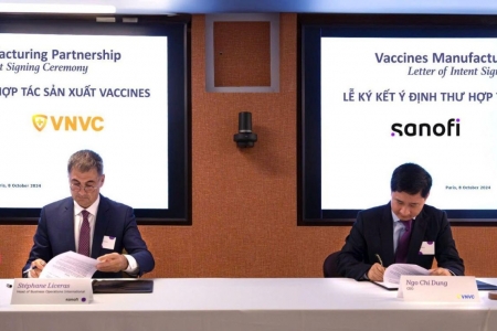 VNVC và Sanofi ký kết hướng đến hợp tác sản xuất vắc xin tại Việt Nam