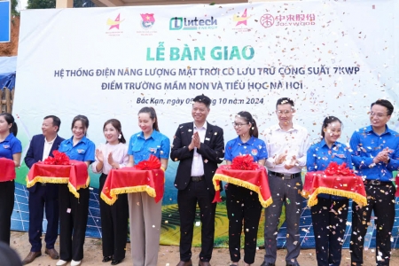 Intech Energy bàn giao Hệ thống Điện năng lượng mặt trời cho hai (02) điểm trường tại Thôn Nà Hoi, Xã Bộc Bố, Huyện Pác Nặm, Tỉnh Bắc Kạn.
