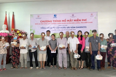 SAWACO hỗ trợ mổ mắt miễn phí cho bệnh nhân nghèo