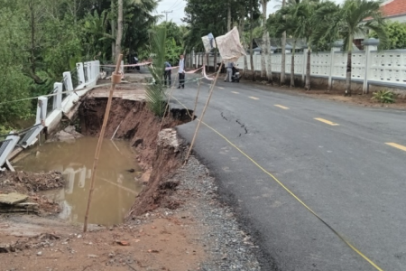 Vĩnh Long ban hành kế hoạch ứng phó mưa lũ, sạt lở năm 2024