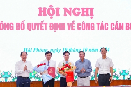 Hải Phòng có tân Giám đốc Sở Nội vụ kiêm Phó Trưởng ban Tổ chức Thành ủy