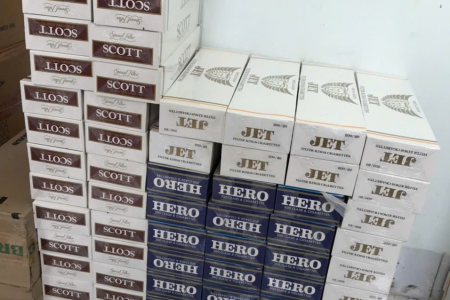 Tiếp tục phát hiện, tạm giữ 1.400 bao thuốc lá điếu nhập lậu nhãn hiệu HERO, JET và SCOTT