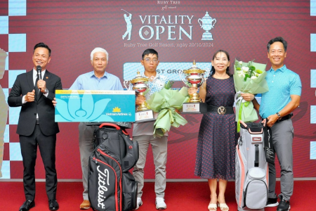 Giải golf Vitality Golf Tournament 2024 tổ chức thành công trên sân golf đẳng cấp Ruby Tree Golf Resort