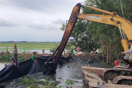 Long An: Hơn 700ha cây trồng bị mất trắng do mưa, lũ và triều cường