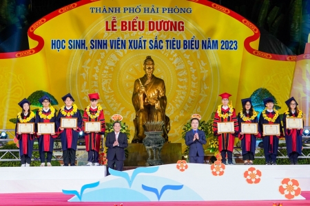 Hải Phòng: Lễ biểu dương học sinh, sinh viên xuất sắc tiêu biểu năm 2024 diễn ra vào ngày 9/11/2024