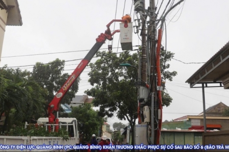 Thông tin về ảnh hưởng của cơn bão số 6 (Trà Mi) đến vận hành và cung cấp điện