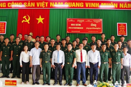 Khai giảng lớp đào tạo kỹ năng tiếng Khmer năm 2024 cho cán bộ, Bộ đội Biên phòng tỉnh An Giang