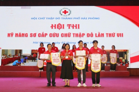 Hội thi Kỹ năng sơ cấp cứu Chữ thập đỏ TP. Hải Phòng lần thứ VII năm 2024