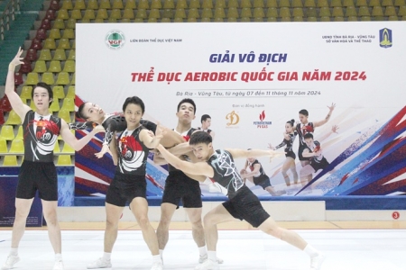 Giải Vô địch thể dục Aerobic quốc gia năm 2024 diễn ra tại Vũng Tàu