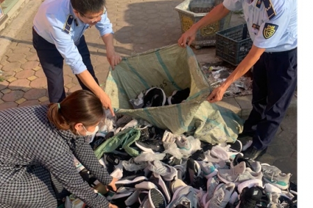 Hải Dương: Xử phạt hộ kinh doanh bán giày thể thao giả nhãn hiệu