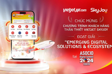 Vietjet SkyJoy được vinh danh tại ASOCIO DX Award 2024, tôn vinh sự đổi mới sáng tạo trong trải nghiệm Hội viên