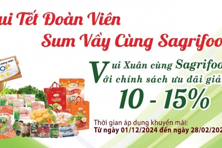 Tết Tây – Tết Ta, Vui Tết đoàn viên cùng Sagrifood