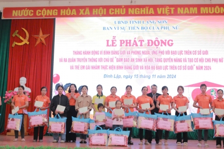 Lạng Sơn: Nỗ lực đảm bảo an sinh xã hội, tăng quyền năng và tạo cơ hội cho phụ nữ và trẻ em vì bình đẳng giới