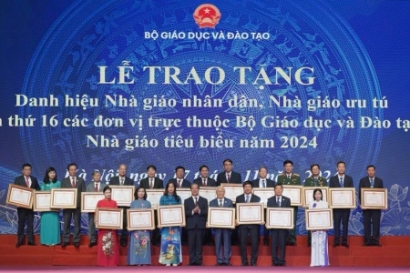 Vinh danh Nhà giáo Nhân dân, Nhà giáo ưu tú, Nhà giáo tiêu biểu năm 2024