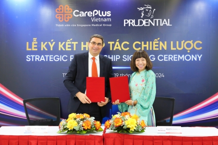 Prudential và CarePlus ký kết hợp tác chiến lược cung cấp dịch vụ chăm sóc sức khỏe và tầm soát cho khách hàng