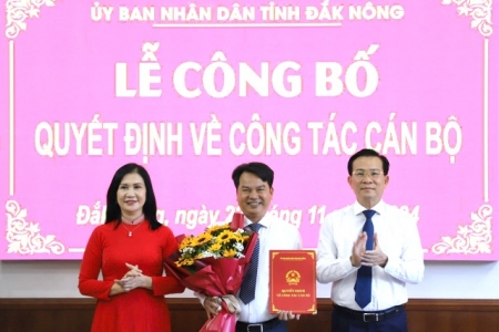 Đắk Nông:Giám đốc Sở Giao thông Vận tải làm Chánh văn phòng UBND tỉnh Đắk Nông