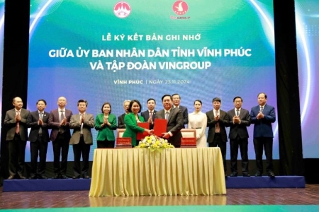 Vĩnh Phúc và tập đoàn Vingroup ký thỏa thuận hợp tác về chuyển đổi xanh