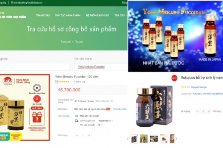 Cục ATTP cảnh báo loạt sản phẩm chưa được cấp phép nhưng vẫn bày bán trên các sàn thương mại điện tử