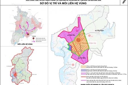 Kon Tum phê duyệt điều chỉnh tổng thể Quy hoạch chung thị trấn Đăk Hà