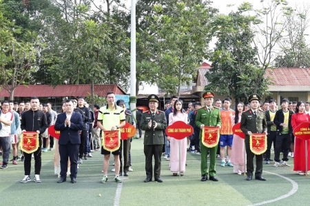 Lạng Sơn: Khai mạc Hội thao lực lượng Công an Lạng Sơn môn bóng đá nam