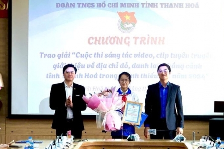 Trao giải cuộc thi sáng tác video, clip tuyên truyền, giới thiệu về địa chỉ đỏ, danh lam thắng cảnh tỉnh Thanh Hóa