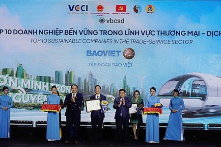 Bảo Việt liên tiếp được vinh danh trong Top 10 “Doanh nghiệp bền vững nhất Việt Nam”